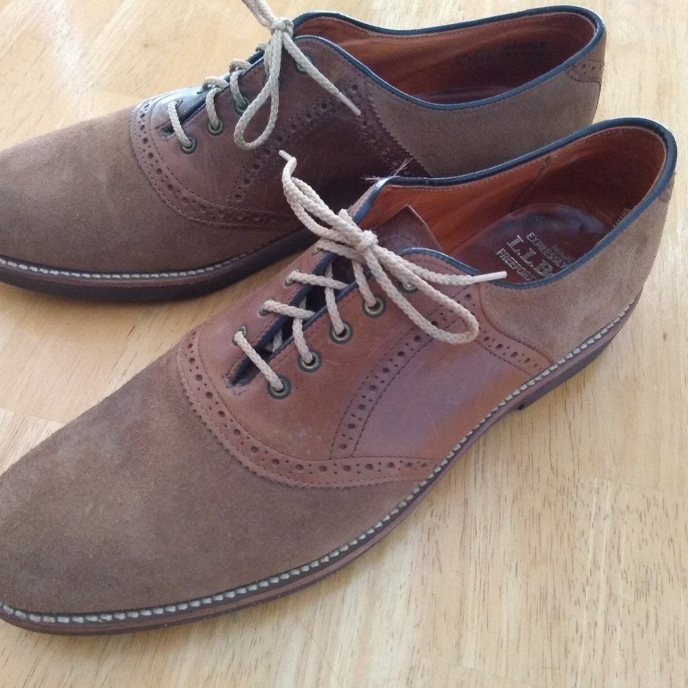 L.L. Bean Saddle Oxford Shoes 12 Vintage USA